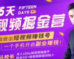 会玩手机就能赚钱!15天短视频掘金营:揭秘短视频赚钱玩法,开启月入过万新副业-淘金日记