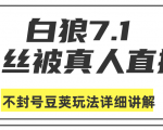 白狼敢死队最新抖音课程:蚕丝被真人直播不封号豆荚(dou+)玩法详细讲解-淘金日记
