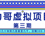 力哥实操内训虚拟项目第三期,每单几十块到几百甚至几千,日赚300-500+-淘金日记