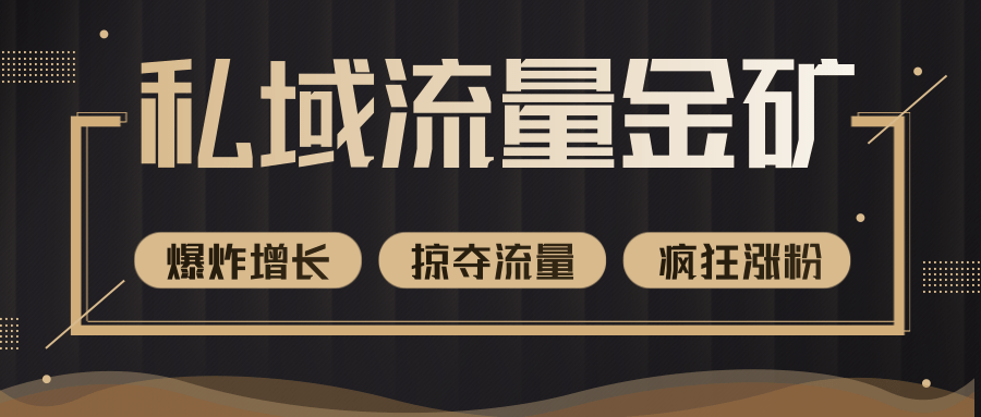 价值2200元私域流量的金矿，循环获取各大媒体精准流量，无限复制网红的精准流量！-淘金日记