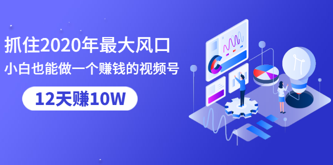 抓住2020年最大风口，小白也能做一个赚钱视频号，12天赚10W（赠送爆款拆解)-淘金日记