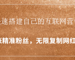 封神学员特训营:快速搭建自己的互联网营销系统,疯狂涨精准粉丝,无限复制网红流量-淘金日记