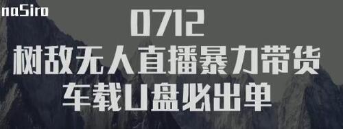 树敌‮习研‬社抖音无人直播暴力带货车载U盘必出单，单号单日产出300纯利润-淘金日记