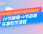 260W粉丝大佬带你玩转手机短视频:20节剪辑+9节拍摄 实操教学课程-淘金日记