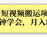操作性非常强的头条号短视频搬运项目,3分钟学会,轻松月入8000+-淘金日记