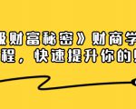 《终极财富秘密》财商学习必修课程,快速提升你的财富(18节视频课)-淘金日记