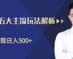 柚子咸鱼淘客五大主流玩法解析,掌握后既能引流又能轻松实现日入500+-淘金日记