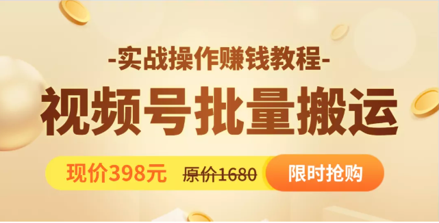 视频号批量运营实战教程,让你一天创作100个高质量视频,日引5W+流量-淘金日记