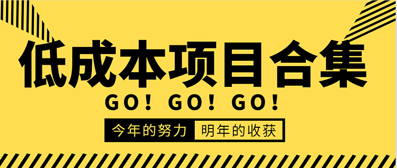 低成本零成本项目合集:赚钱快的慢的、暴利的,线上线下的,价值万元资料-淘金日记