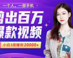 小白易上手的手机剪辑赚钱课,抓住短视频风口月赚2万+-淘金日记
