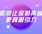 刘琪·如何让你的声音更具吸引力(20节课-完结)-淘金日记