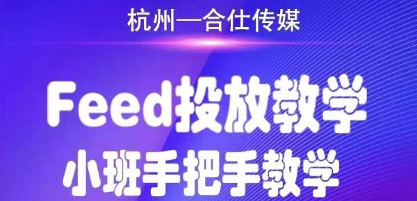 合仕传媒Feed投放教学,手把手教学,开车烧钱必须自己会-淘金日记