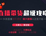 蟹老板抖音直播带货超级攻略:抖音直播带货的详细玩法,小店运营、付费投放等-淘金日记