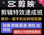 剪映剪辑特效速成班：教你一部手机玩转短视频，提供上千款特效素材-淘金日记