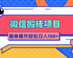 微信搬砖项目,简单几步操作即可轻松日入100+【批量操作赚更多】-淘金日记