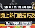 杰小杰·短视频上热门的方法技巧,利用短视频导流快速实现万元收益-淘金日记