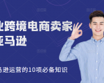 职业跨境电商卖家聊亚马逊:亚马逊运营的10项必备知识,12堂课让你看懂亚马逊运营-淘金日记