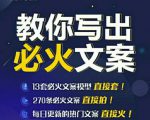 陈厂长:教你写必火文案,10节实操课让你变成专业文案高手-淘金日记