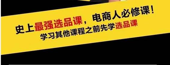 蓝海高利润选品课：你只要能选好一个品，就意味着一年轻松几百万的利润-淘金日记
