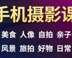 手机摄影一次学透,教程内容包括:美食、人像、自拍、风景、好物等-淘金日记