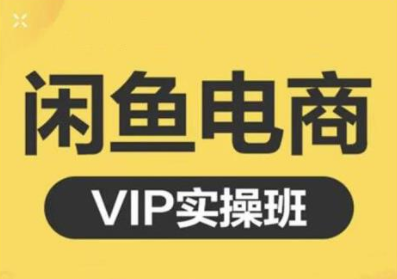 鱼客·闲鱼电商零基础入门到进阶VIP实战课程,帮助你掌握闲鱼电商所需的各项技能-淘金日记