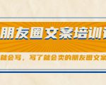 朋友圈文案培训课,听了就会写,写了就会卖的朋友圈文案课-淘金日记