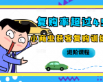 复购率超过45%,小商业获客复购训练营进阶课程-淘金日记