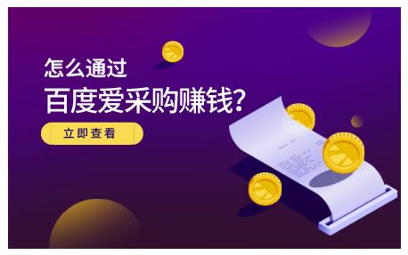 大王·怎么通过百度爱采购赚钱，已经通过百度爱采购完成200多万的销量-淘金日记