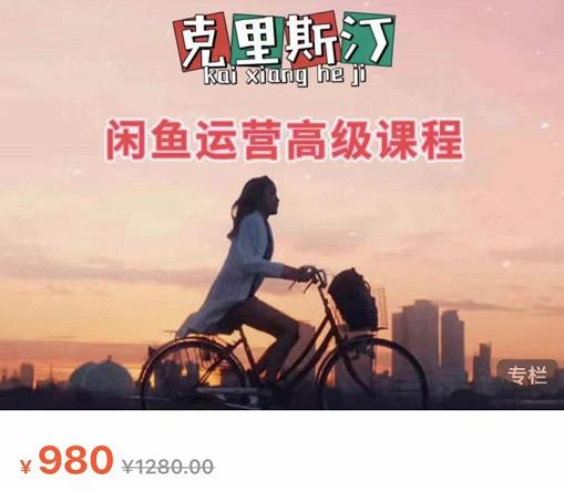 克里斯汀·闲鱼运营高级课程【2022新版】,视频内容非常凝练,适合小白入门-淘金日记