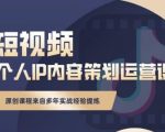 抖音短视频个人ip内容策划实操课,真正做到普通人也能实行落地-淘金日记