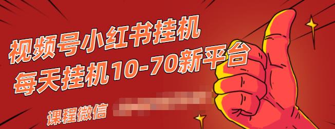 视频号小红书抖音挂机项目，小白无脑操作，按照要求来，单号每天几十米-淘金日记