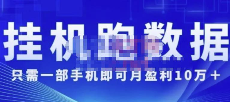 猎人电商:挂机数跑据,只需一部手即机可月盈利10万+(内玩部法)价值4988元-淘金日记