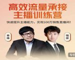 高效流量承接主播训练营:快速提升主播能力,实现100万销售直播间-淘金日记