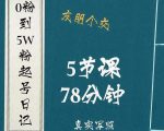 0粉到5万粉起号日记,大志参谋起号经历及变现逻辑-淘金日记
