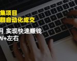 虚拟图集项目:矩阵站群自动化成交,3-5个月实现快速赚钱月入1W+左右-淘金日记
