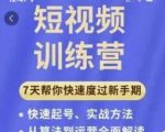 成哥从入门到精通7天短视频运营训练营,理论、实战、创新共42节课-淘金日记