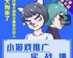 大狗来了:小游戏推广实战课,带你搭建一个游戏推广变现账号-淘金日记