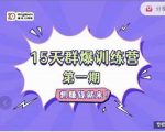 金抖云Peter《15天群爆训练营》,破解抖音玄学,群爆心法,起号方式-淘金日记