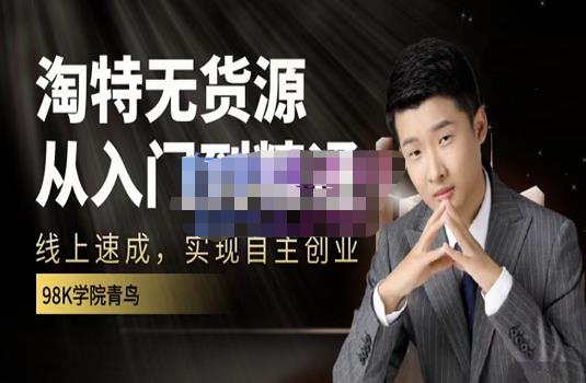 98k学院的淘特无货源线上速成课,从入门到精通,让你最小投入,最高回报-淘金日记