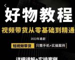 小猛好物分享专业实操课，短视频带货从零基础到精通，详细讲解+实操案-淘金日记