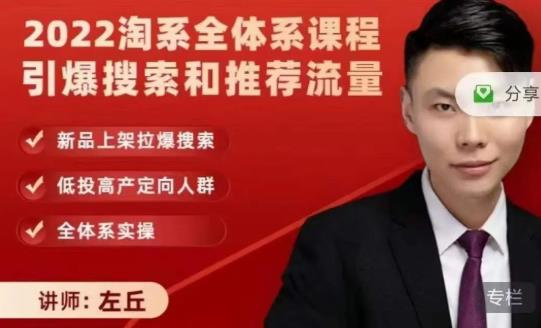 2022淘系全体系课程引爆搜索和推荐流量,新品上架拉爆搜索-淘金日记