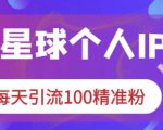 知识星球个人IP打造系列课程,每天引流100精准粉-淘金日记