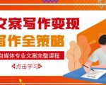 自媒体专业文案写作变现,月入10W+写作策略,教你从零开始学写作-淘金日记