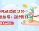 无界营销思维转型课:1000个品牌实操经验,助你销量倍增(20节视频)-淘金日记