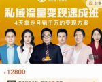 桔子会·私域流量变现速成班，4天拿走月销千万的变现方案 价值12800元-淘金日记
