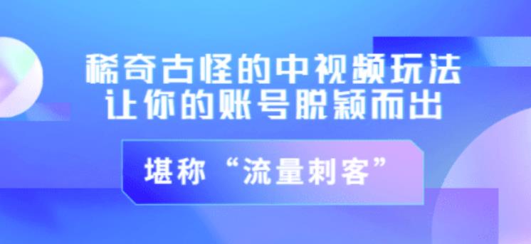 不讲李·稀奇古怪的冷门中视频冷门玩法,让你的账号脱颖而出,成为流量刺客!(图文+视频)-淘金日记