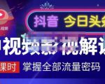 嚴如意·中视频影视解说—掌握流量密码，自媒体运营创收，批量运营账号-淘金日记