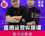 风清扬大春《直播带货运营实操课》,班级账号诊断课价值3980元-淘金日记