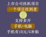 正规挂机项目,支持手机电脑一起挂,支持虚拟机多开,可以挂到老-淘金日记
