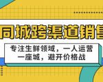 同城跨渠道销售,专注生鲜领域,一人运营一座城,避开价格战-淘金日记